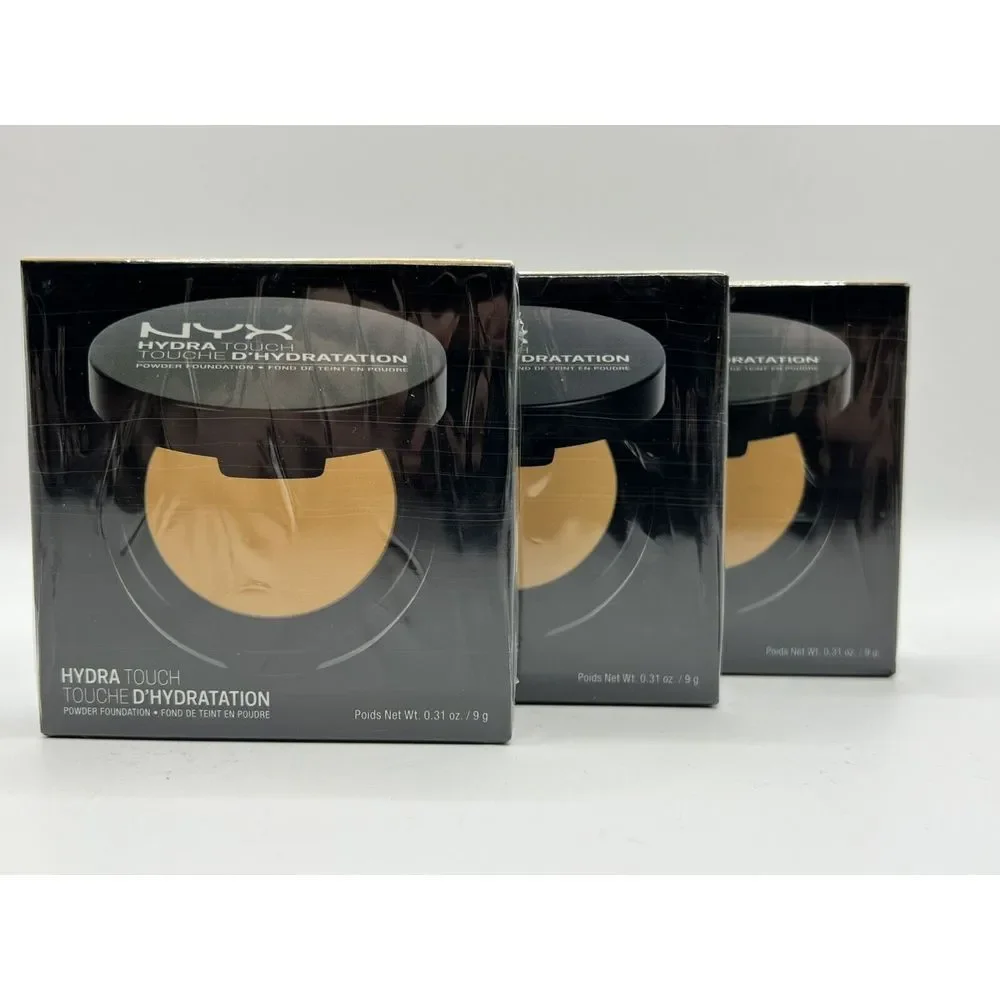 NYX Hydra Touch Cake Powder Foundation HTPF10 Amber‎ Make-up NEW - Lot Of 3